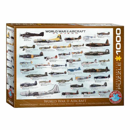 Eurographics Puzzle Warplanes of World War II, 1000 pieces, 68 x 48 cm, 6000-0075