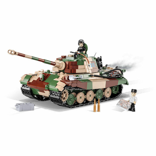 COBI Klemmbausteinset Panzerkampfwagen VI Ausf. B Königstiger, World War 2 Historical Collection, Panzer, Spielfiguren, Klemmbausteine, Kunststoff, 1000 Teile, 2540