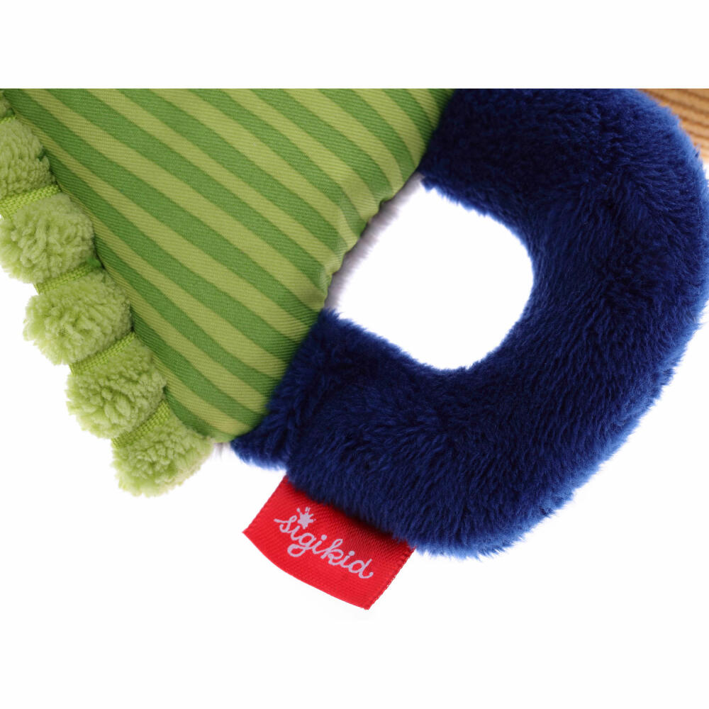 sigikid Papa & Me Greifling Werkzeug Set, 3-tlg., Hammer, Säge, Schraubenschlüssel, Rassel, Quietsche, Babyspielzeug, Baby Spielzeug, Polyester, 41676