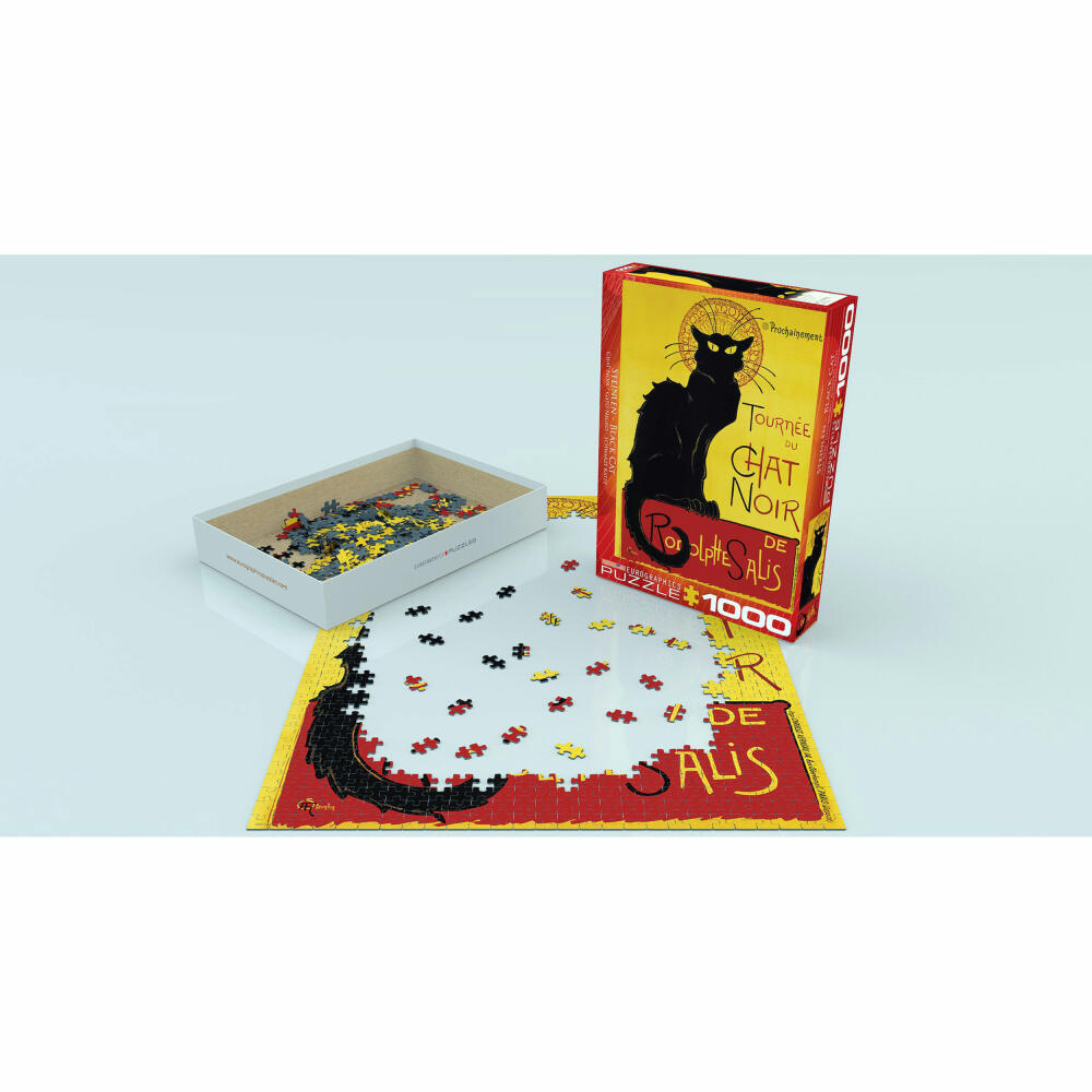 Eurographics Puzzle Chat Noir - The Black Cat, 1000 pieces, 68 x 48 cm, 6000-1399