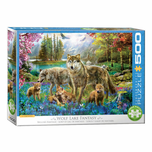 Eurographics Puzzle Wolfsee Fantasie, Fantasy, 500 Teile, 68 x 48 cm, 6500-5360