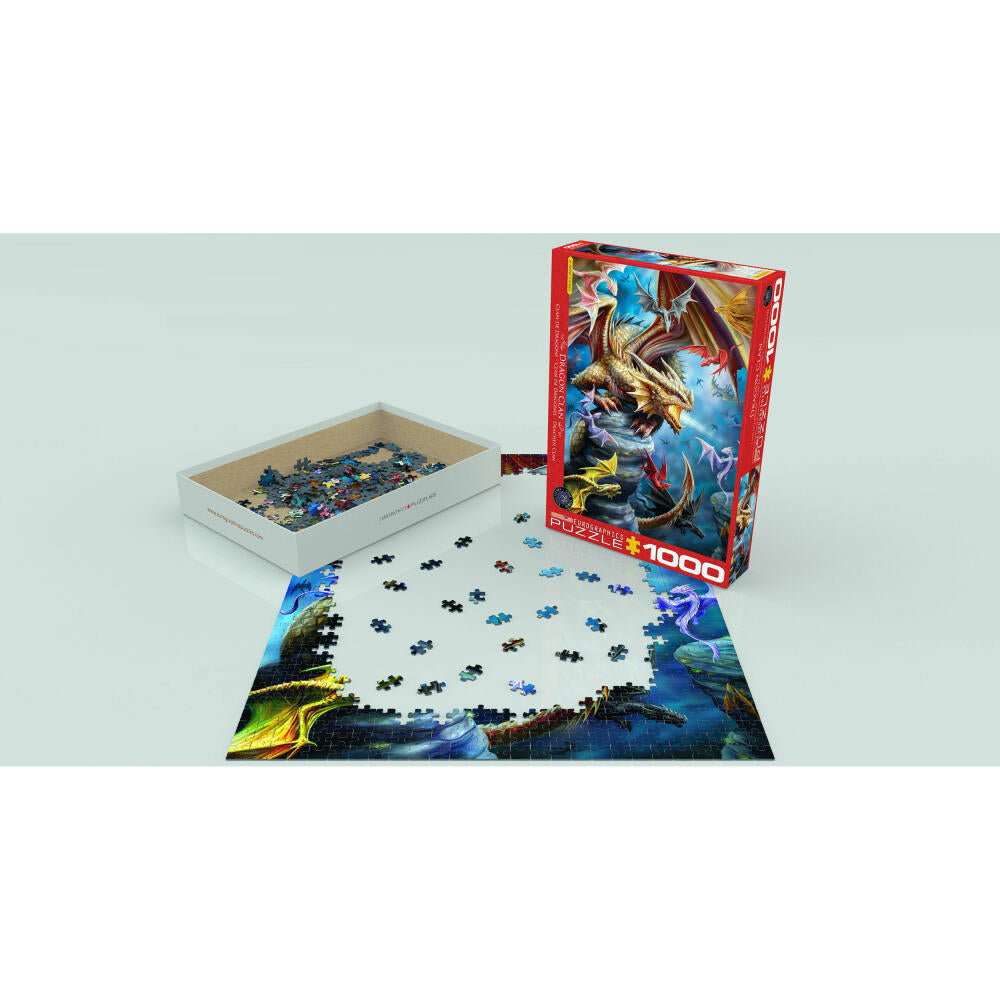 Eurographics Puzzle Dragon Clan by Ann Stokes, 1000 pieces, 68 x 48 cm, 6000-5475