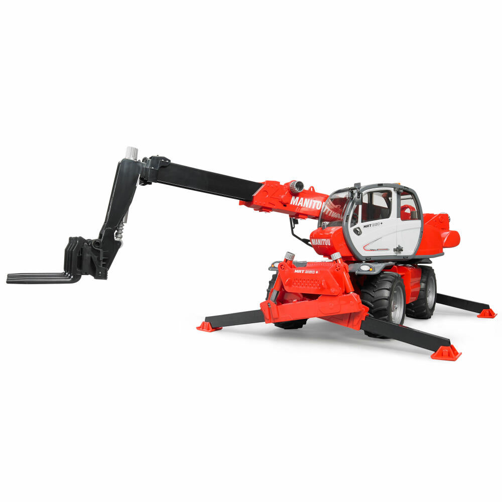Bruder Construction Vehicles Manitou Telescopic Forklift MRT 2150, Construction Machine, Model Vehicle, Model Vehicle, Toy, 02129