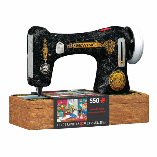 Eurographics Puzzle in Blechdose Nähmaschine, Smart Cut, 550 Teile, 33 x 48 cm, 8551-5861