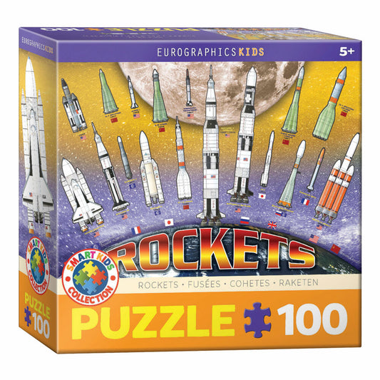 Eurographics Puzzle Raketen, Kinderpuzzle, 100 Teile, 48 x 33 cm, 6100-1015