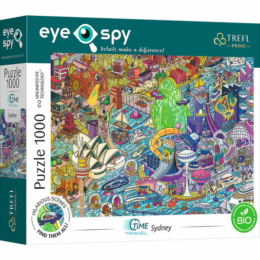 Trefl Puzzle UFT Eye Spy Time Travel - Sydney, Australia, 1000 pieces, 68.3 x 48 cm, 10751