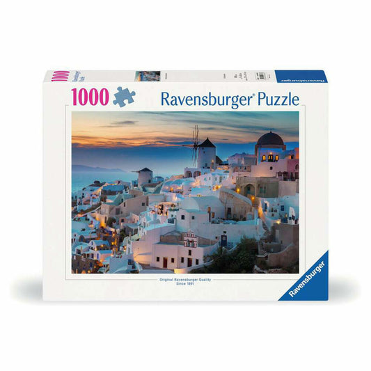Ravensburger Puzzle Abend über Santorini, Erwachsenenpuzzle, 1000 Teile, 12000663
