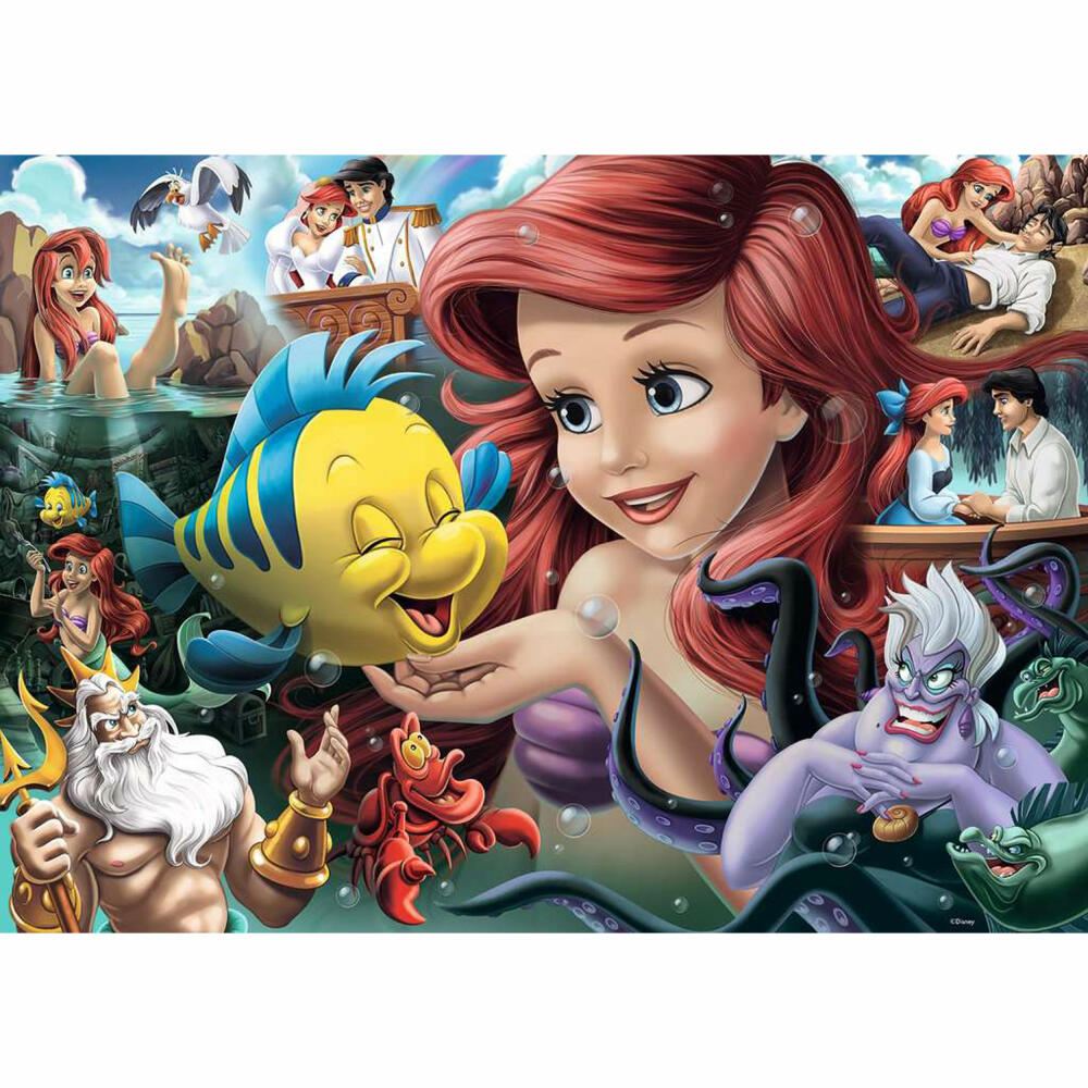 Ravensburger Puzzle Arielle, die Meerjungfrau, Erwachsenenpuzzle, 1000 Teile, 12000567