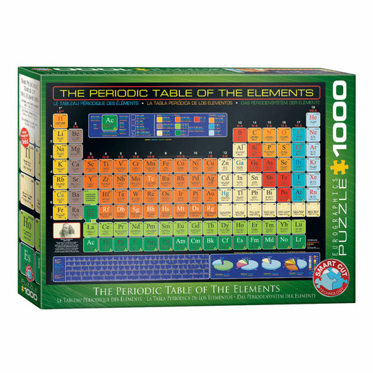 Eurographics Puzzle Periodic Table of Elements, 1000 pieces, 68 x 48 cm, 6000-1001