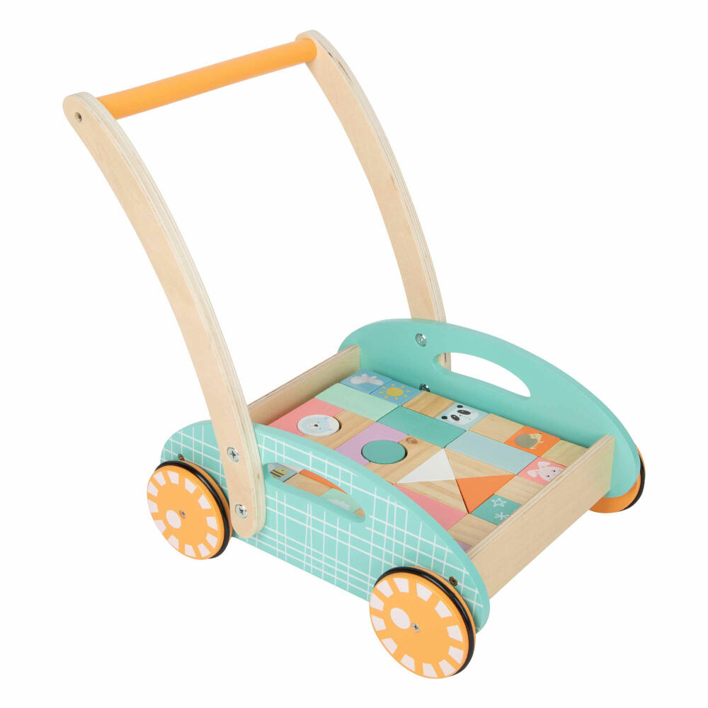 Legler Small Foot Lauflernwagen Pastell, Spielzeug, ab 12 Monate, 11766