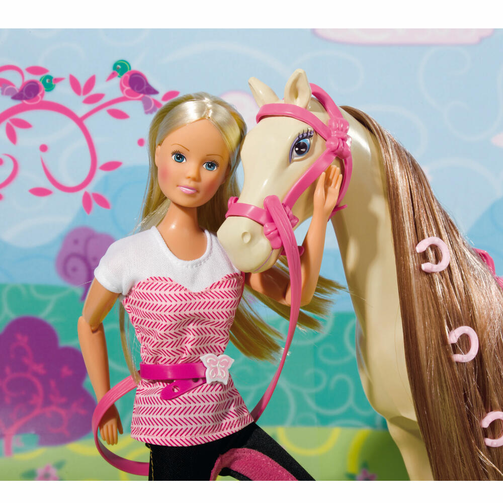 Simba Steffi Love, Reitausflug, mit Pferd, Puppe, Spielzeug, Kunststoff, 32.5 cm, 105730939