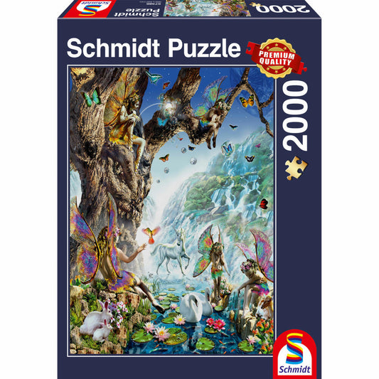 Schmidt Spiele Puzzle Im Tal der Wasserfeen, Erwachsenenpuzzle, Premium, 2000 Teile, 57386