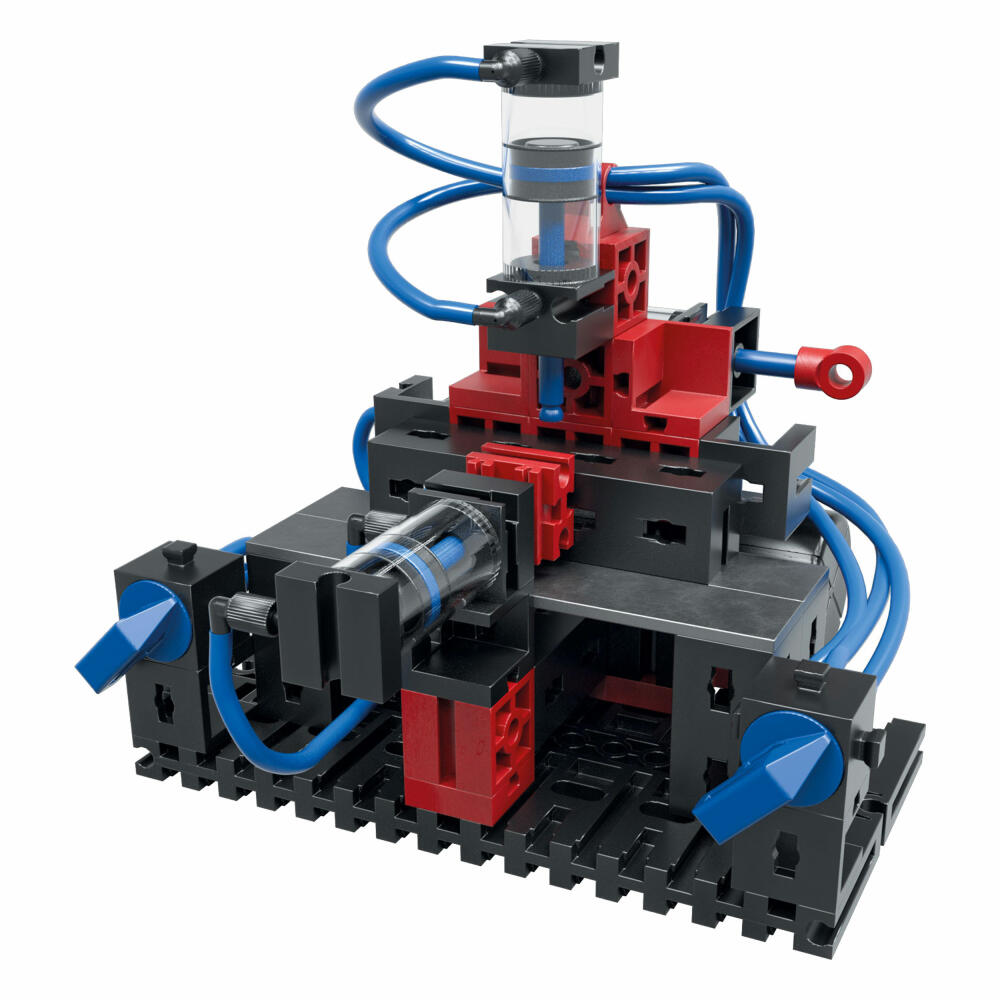 fischertechnik Profi Pneumatic Power, 200-tlg., Pneumatikventilen und -zylindern, Pneumatik Spielzeug, Luftspeicher, Motorikspielzeug, Baukasten, 533874