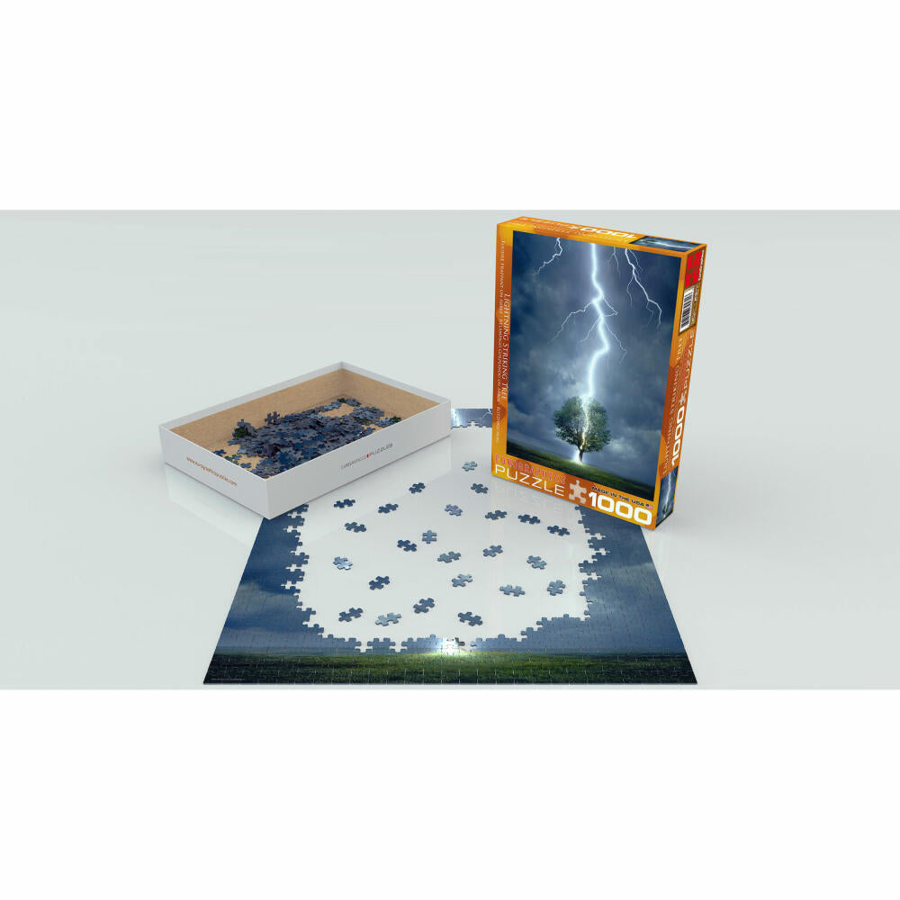 Eurographics Puzzle Lightning Strike, Thunderstorm, Lightning Strike, 1000 pieces, 68 x 48 cm, 6000-4570