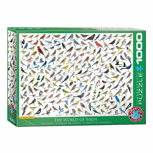 Eurographics Puzzle The World of Birds, Animals, 1000 pieces, 68 x 48 cm, 6000-0821