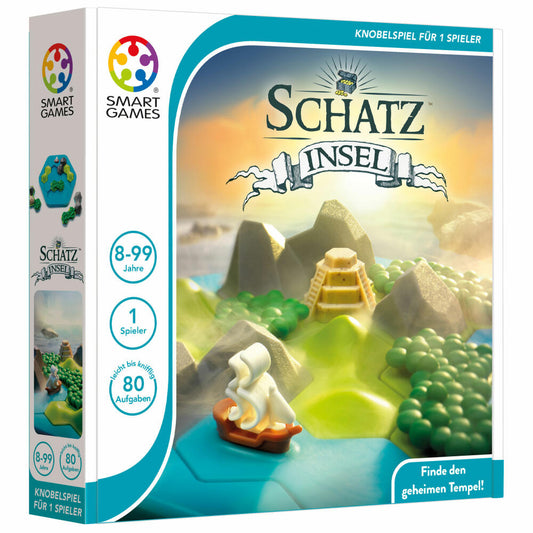 Smart Games Treasure Island, puzzle game, logic game, thinking game, children's game, children, SG 098 DE