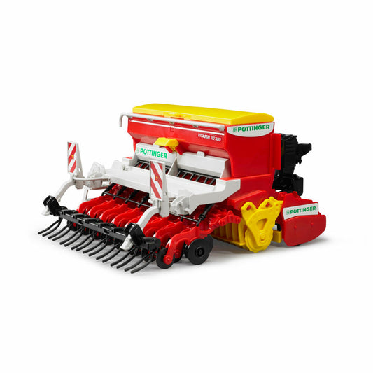Bruder Landwirtschaft Pöttinger Vitasem 302 ADD Kreiselegge-Sämaschine, Traktor, Modellfahrzeug, Modell Fahrzeug, Spielzeug, 02347