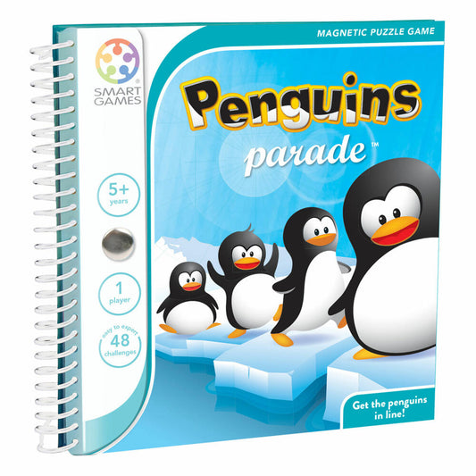 Smart Games Magnetic Travel Games Penguin Parade, Travel Game, Children's Game, Children's Game, from 5 years, SGT 260-8