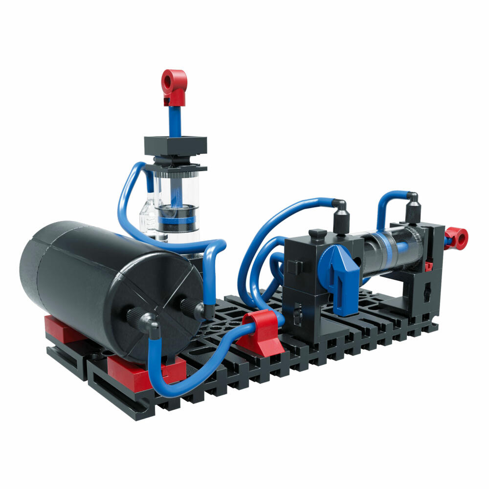 fischertechnik Profi Pneumatic Power, 200-tlg., Pneumatikventilen und -zylindern, Pneumatik Spielzeug, Luftspeicher, Motorikspielzeug, Baukasten, 533874