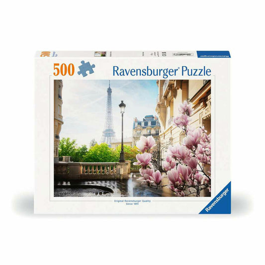 Ravensburger Puzzle Frühling in Paris, Erwachsenenpuzzle, 500 Teile, 12000366