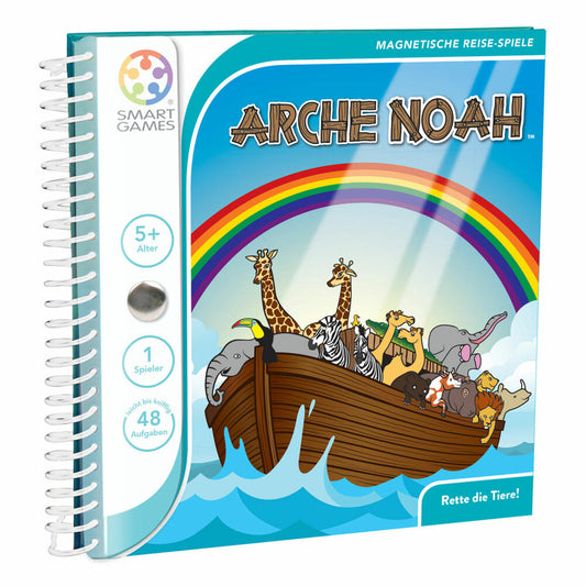 Smart Games Magnetic Travel Games Noah's Ark, Travel Game, Children's Game, Children's Game, from 5 years, SGT 240 DE-8