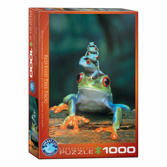Eurographics Puzzle Red-eyed Tree Frog, Frogs, 1000 pieces, 68 x 48 cm, 6000-3004