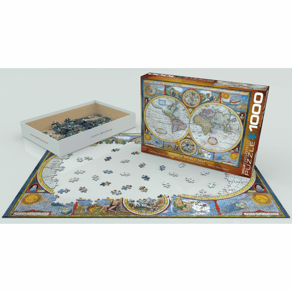 Eurographics Puzzle Antique World Map, world map, 1000 pieces, 68 x 48 cm, 6000-2006