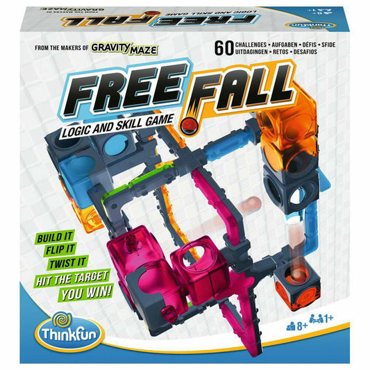Ravensburger ThinkFun Free Fall, concentration game, thinking game, educational game, 1 player, ages 8 and up, 76548
