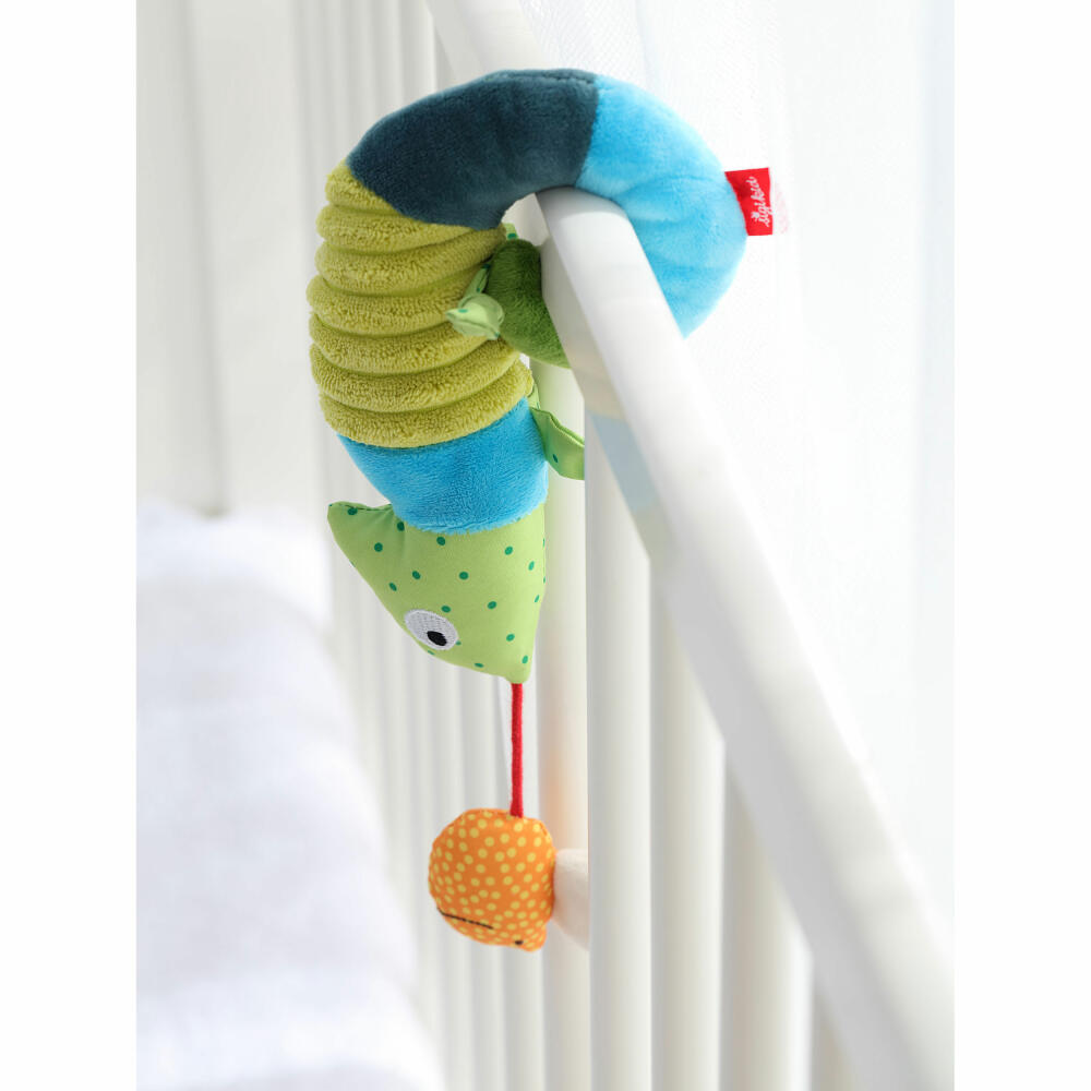 sigikid Anhänger Chamäleon, Greifling, Rassel, Babyschalenanhänger, Babyspielzeug, Baby Spielzeug, für Babyschale, Polyester, 41056