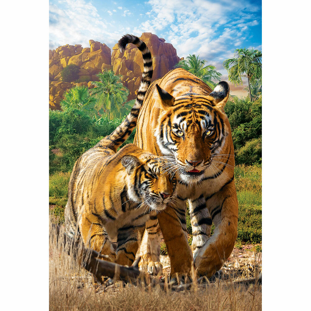 Eurographics Puzzle Tiger, Mama mit Baby, 250 Teile, 33 x 48 cm, 8251-5559
