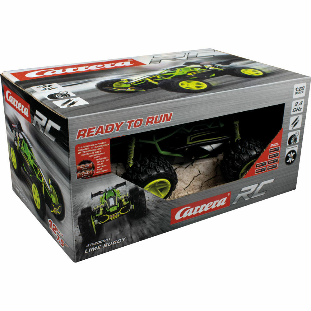Carrera Lime Buggy Remote Control Car, Car, Racing Vehicle, Carrera RC CARS, 2.4 GHz, 370200001