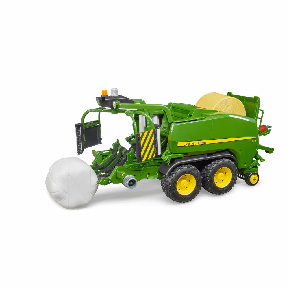 Bruder Agriculture John Deere Round Bale Press Wrapper Combination C441R, Harvester, Model Vehicle, Model Vehicle, Toy, 02032