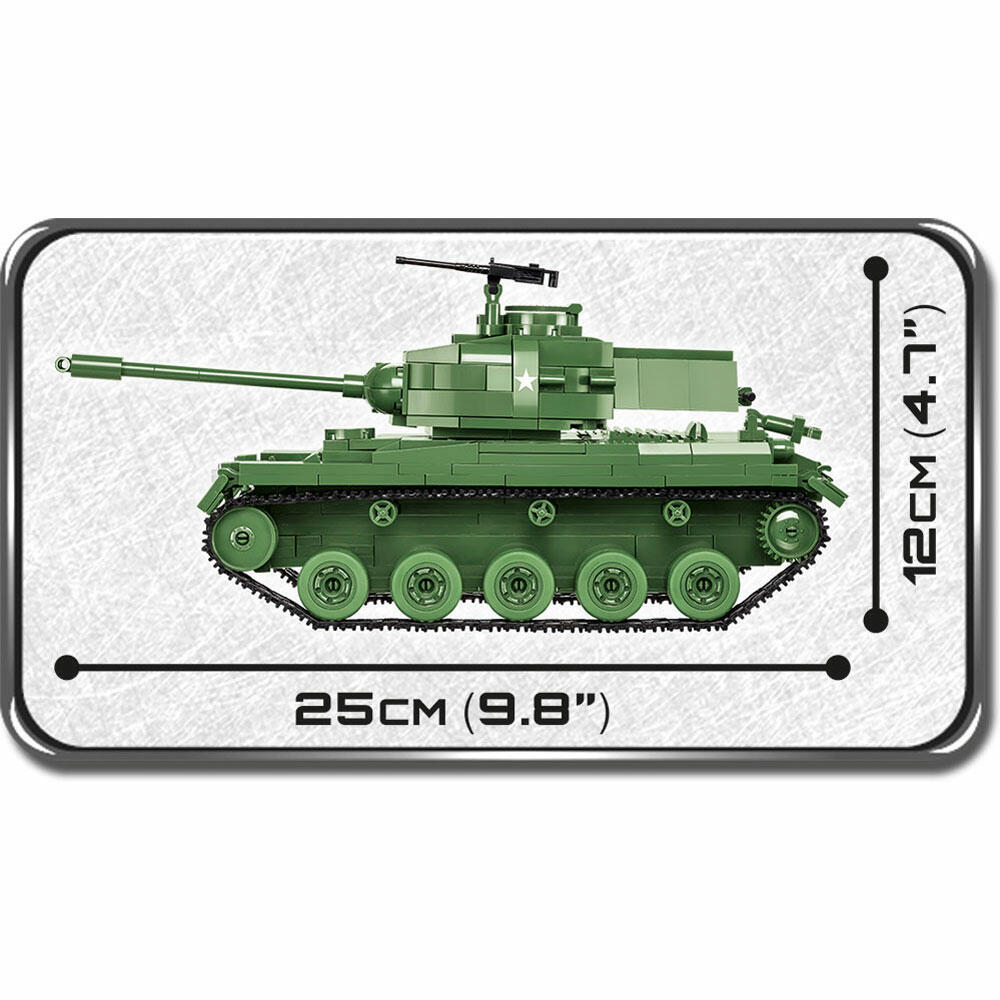 COBI Klemmbausteinset M41A3 Walker Bulldog, Vietnam War, Historical Collection, Panzer, Klemmbausteine, 625 Teile, 2239