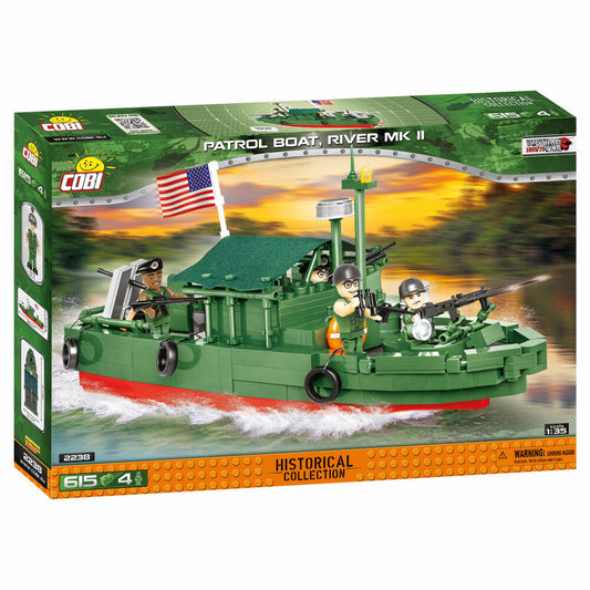 COBI Klemmbausteinset Patrol Boat River Mk II, Vietnam War Historical Collection, Patrouillenboot, Klemmbausteine, 615 Teile, 2238