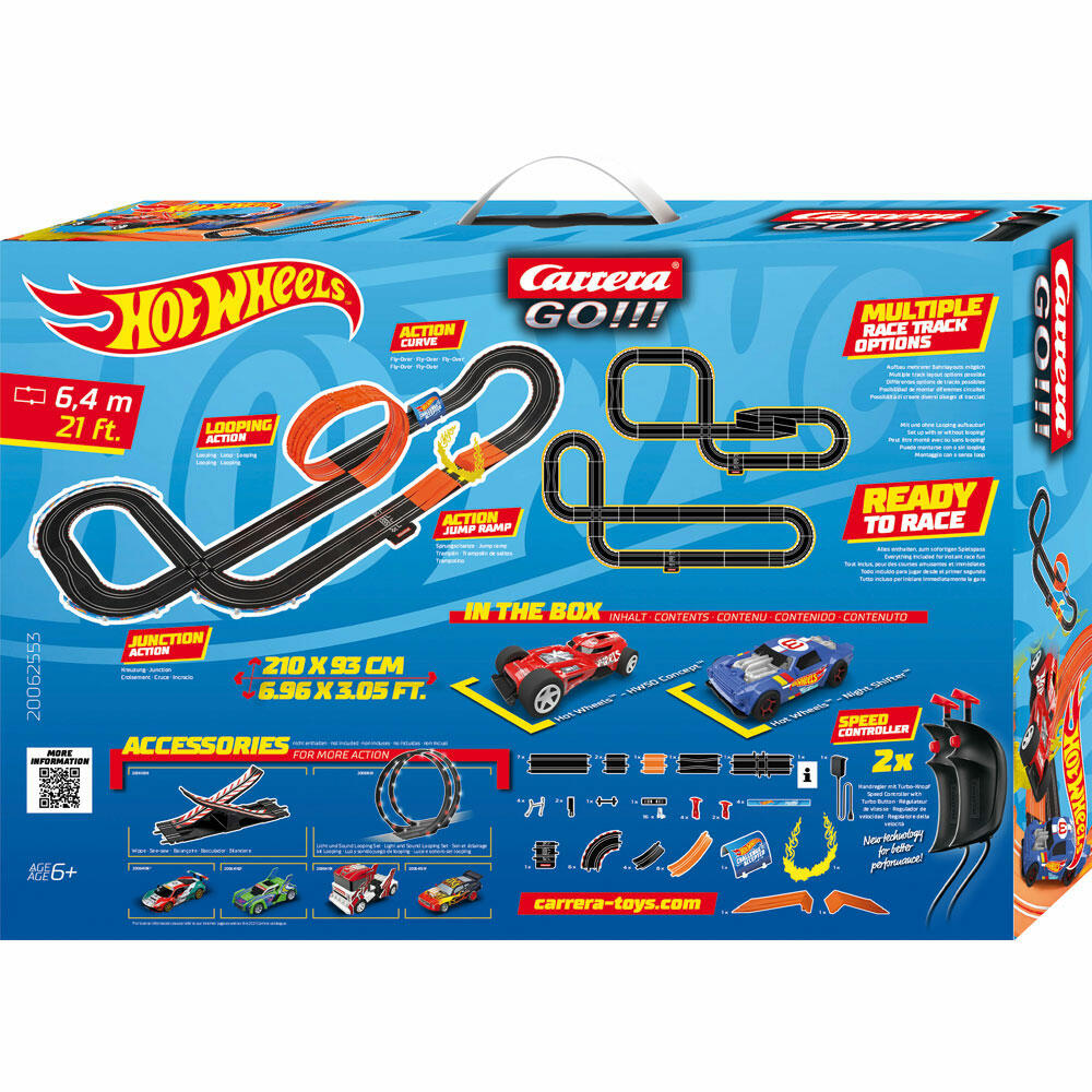 Carrera Hot Wheels 6.4 Rennbahn, Auto, Rennauto, Rennstrecke, GO Sets, 20062553