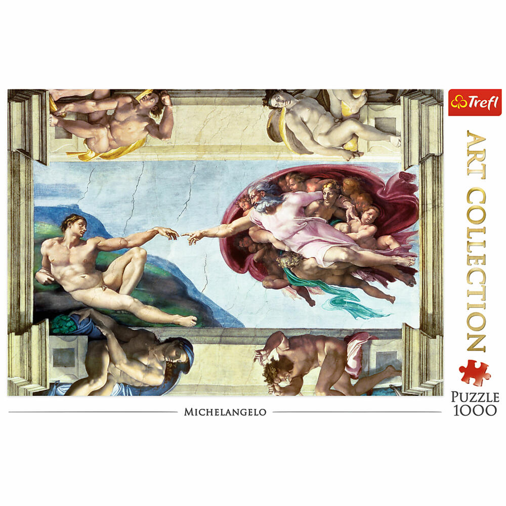 Trefl Puzzle Michel Angelo - Die Schöpfung, 1000 Teile, 68.3 x 48 cm, 10590