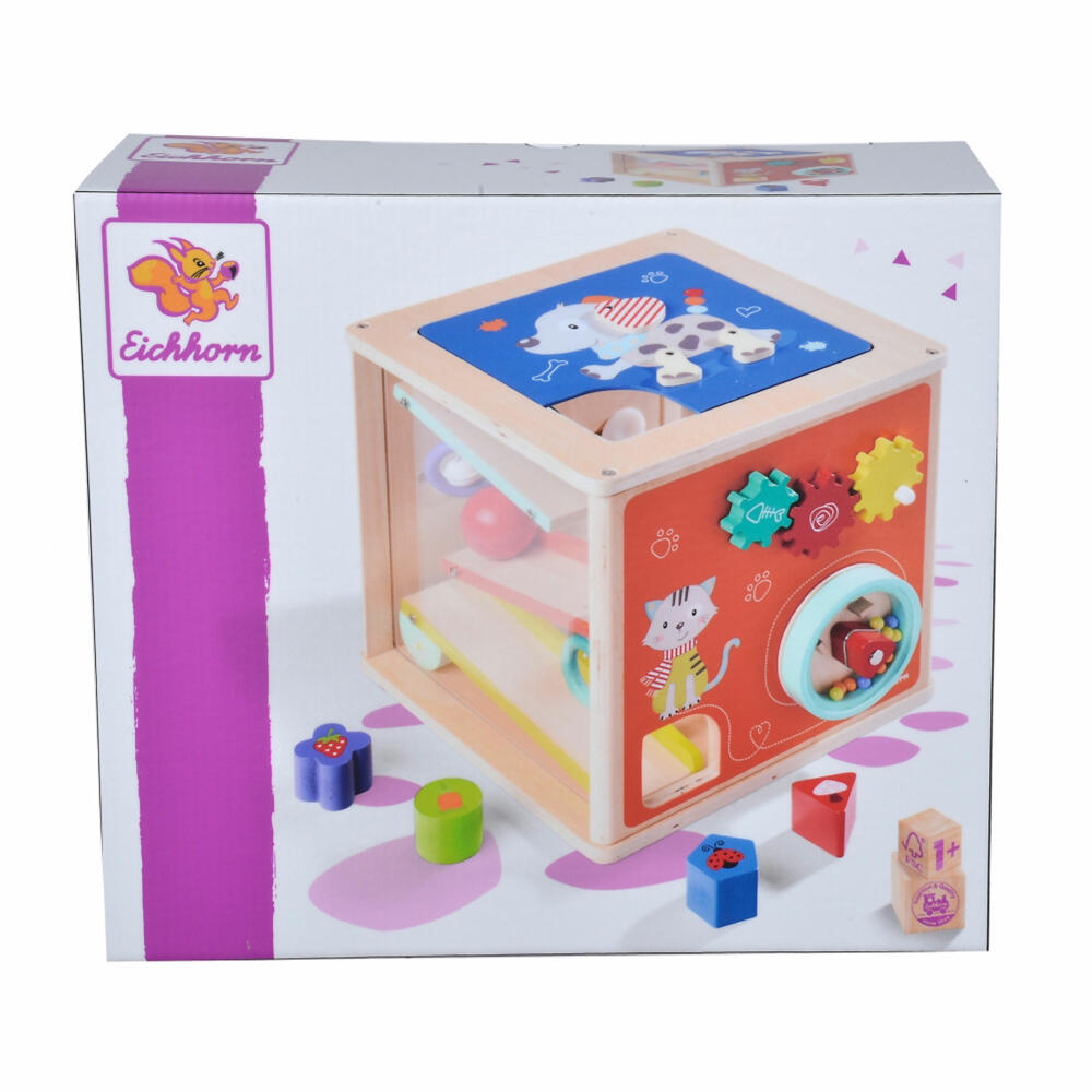 Eichhorn grosses Spielecenter, Motorikwürfel, Steckspiel, Spiele Center, Kinder Spielzeug, 100005467