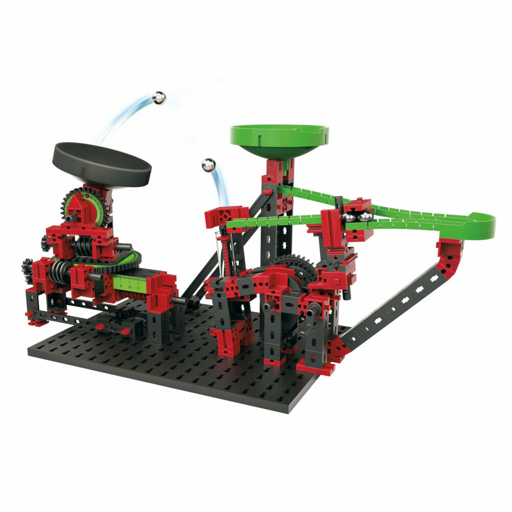 fischertechnik Profi Dynamic XM, 260-tlg., Rolling Action, Kugelbahn, Motorikspielzeug, Baukasten, 544618