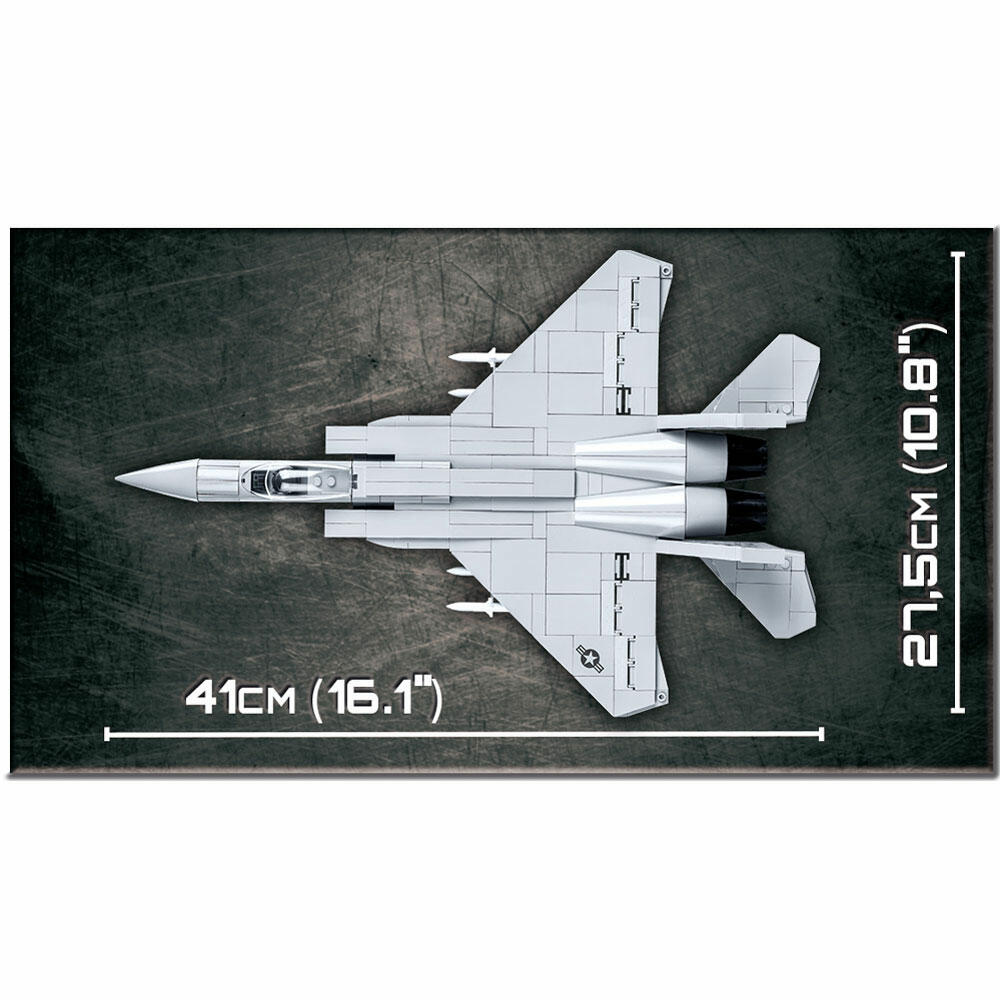 COBI Armed Forces F-15 Eagle, Kampfflugzeug, Flugzeug, Konstruktionsbausteine, Spielzeug, Kunststoff, 640 Teile, 5803