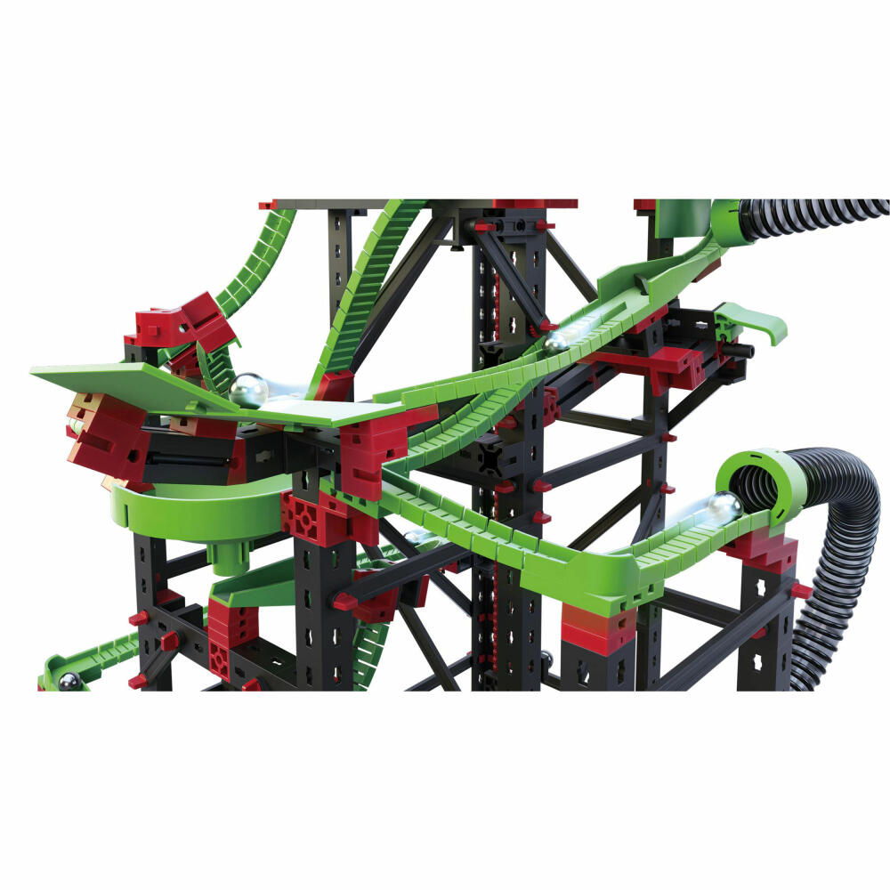 fischertechnik Profi Dynamic XXL, 1310-tlg., Rolling Action, Kugelbahn, Motorikspielzeug, Baukasten, 544619
