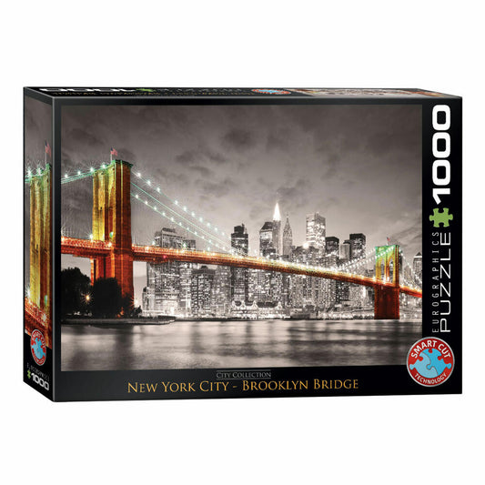 Eurographics Puzzle New York City Brooklyn Bridge, 1000 pieces, 68 x 48 cm, 6000-0662
