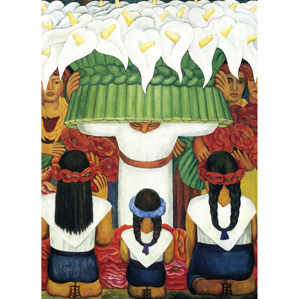 Eurographics Puzzle Flower Festival, Festival of Santa Anita by Diego Rivera, 1000 pieces, 68 x 48 cm, 6000-0798