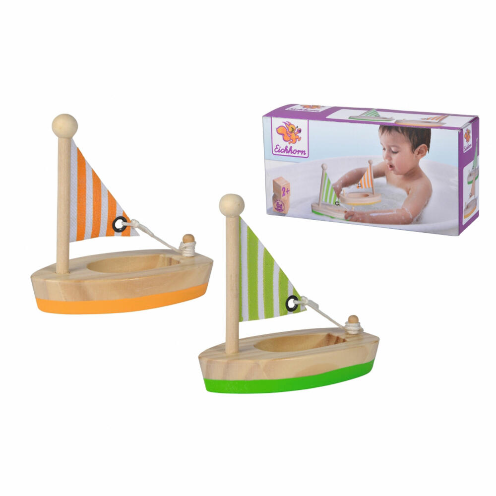 Eichhorn Segelboote, 2-tlg., Holzboote, Boot, Segelboot, Spielzeug, Kinder, 100002650