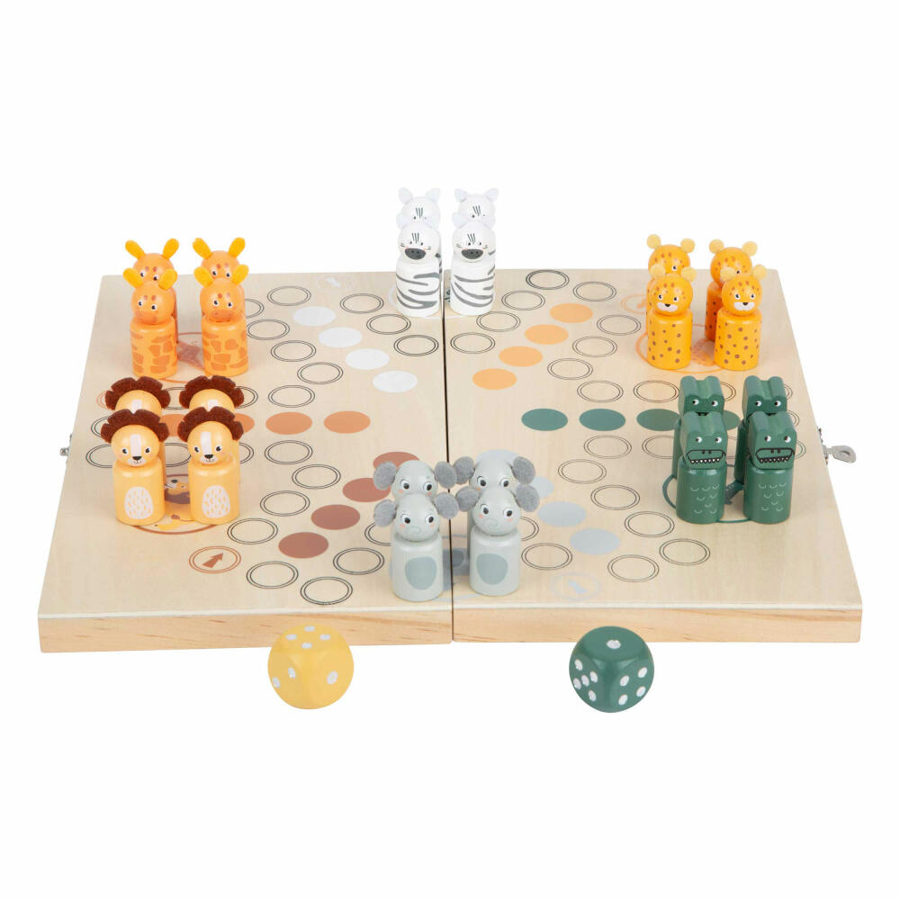 Legler Small Foot Ludo for 6 players Safari, toy, from 4 years, 11765
