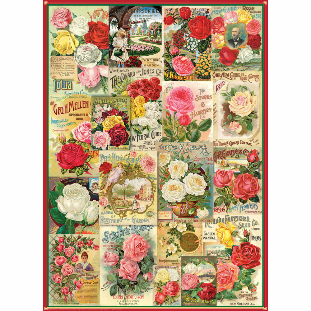 Eurographics Puzzle Rose Seed Catalogs, 1000 pieces, 68 x 48 cm, 6000-0810
