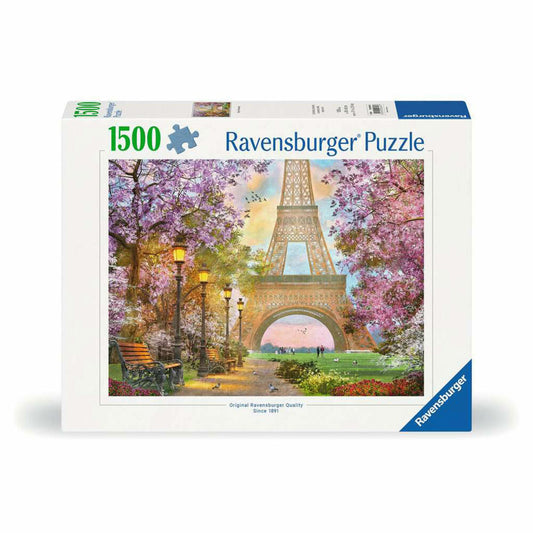Ravensburger Puzzle Verliebt in Paris, Erwachsenenpuzzle, 1500 Teile, 12000694