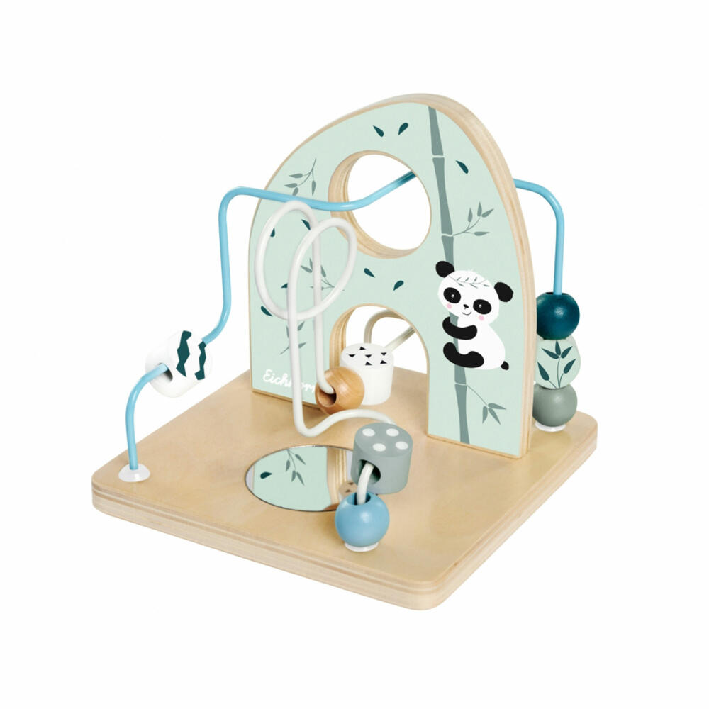 Eichhorn Motorikschleife, Motorikspielzeug, Motorik Spielzeug, Schiebespiel, Holz, 100003803