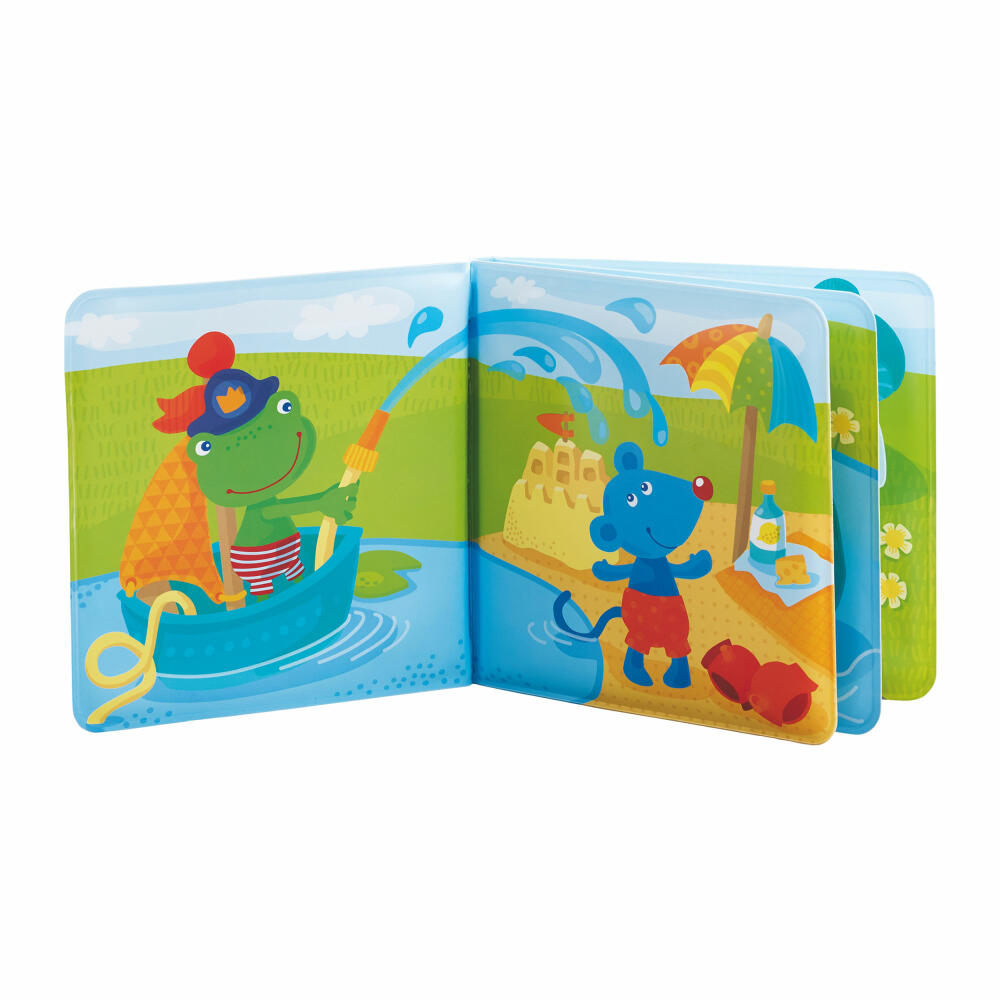 HABA Bath Book Captain Frog, Bath Toy, Water Toy, Bathtub, Toy, 302634