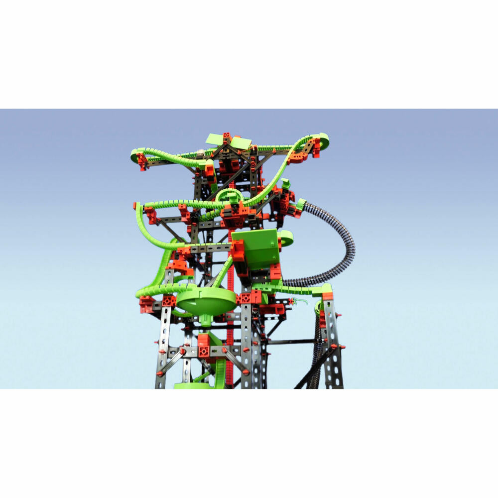 fischertechnik Profi Dynamic XXL, 1310-tlg., Rolling Action, Kugelbahn, Motorikspielzeug, Baukasten, 544619