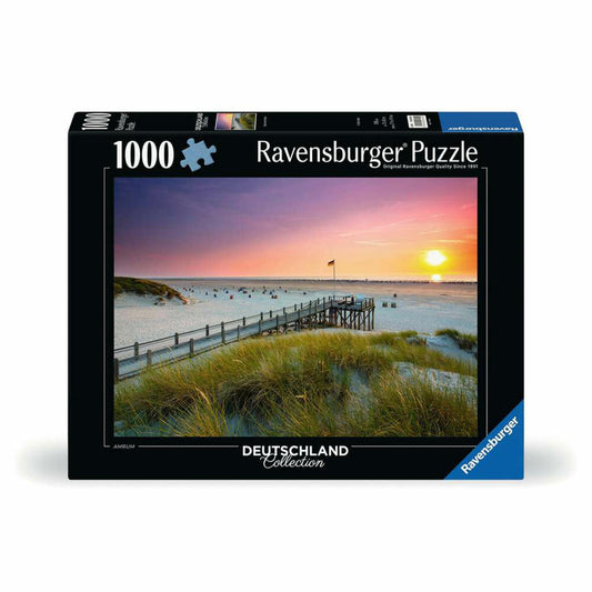 Ravensburger Puzzle Sonnenuntergang über Amrum, Erwachsenenpuzzle, 1000 Teile, 12000690